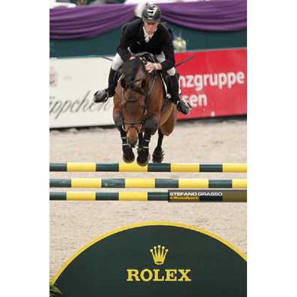 Marcus Ehning on Sabrina during the 2nd qualifier for the World Cup Final Rolex FEi World Cup Final Jumping Leipzig, 29th april 2011 ph.Stefano Grasso