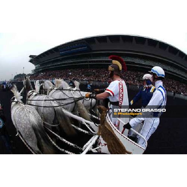 Christophe Gallier and Jos Veerbeck parading in front of 40.000 of Vincennes Paris Vincennes, 30th january 2005 ph. Stefano Grasso