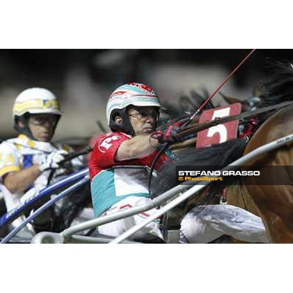 Pietro Gubellini during the Gran Premio Nazionale Filly Milano - San Siro trot racecourse, 30th june 2012 ph.Stefano Grasso