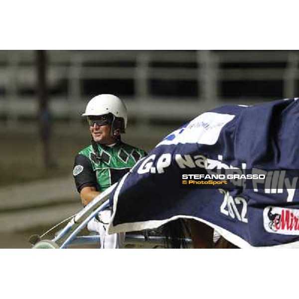 Enrico Bellei after winning the Gran Premio Nazionale Filly Milano - San Siro trot racecourse, 30th june 2012 ph.Stefano Grasso