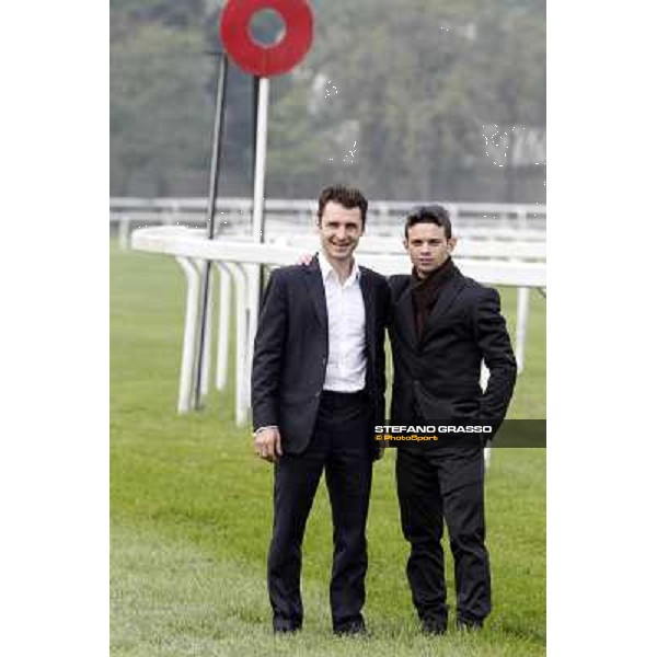 Stephane Pasquier and Umberto Rispoli portraited at San Siro galopp racecourse Milano - San Siro racecourse, 13th oct.2012 ph.Stefano Grasso