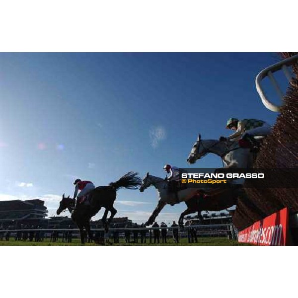 last fence in the Mildmay of Flete Handicap Steeple Chase Cheltenham - The Festival 3rd day , 17th march 2005 ph. Stefano Grasso