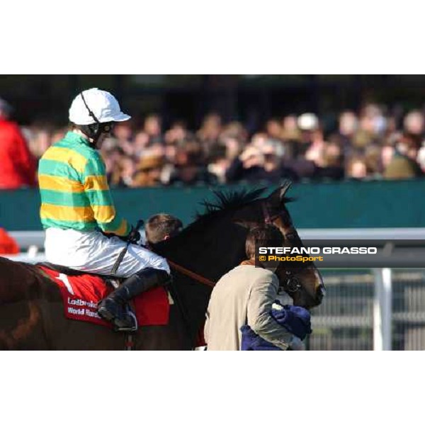 A.P. Mc Coy on Baracouda before the race Cheltenham - The Festival 3rd day , 17th march 2005 ph. Stefano Grasso