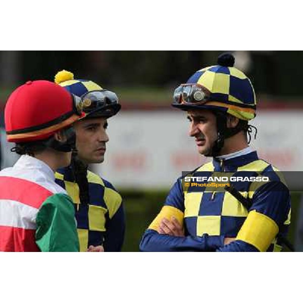 Cristian Demuro,Dario Vargiu and Fabio Branca Roma - Capannelle racecourse,28th oct.2012 ph.Stefano Grasso