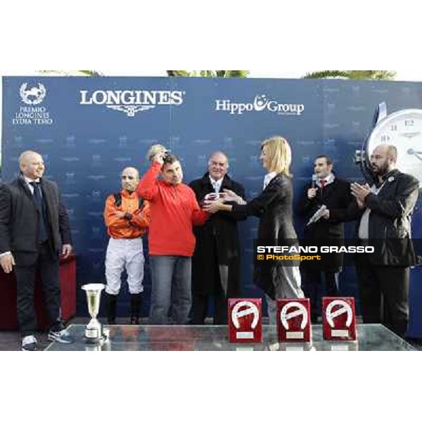 The prize giving ceremony of Premio Livermore Roma - Capannelle racecourse,28th oct.2012 ph.Stefano Grasso