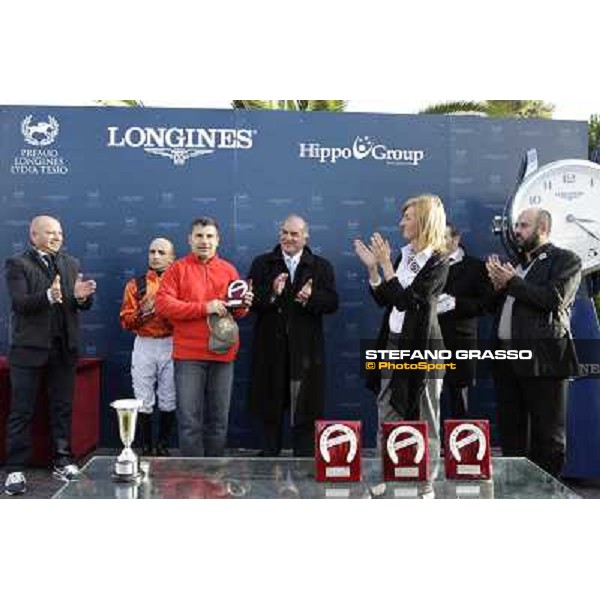 The prize giving ceremony of Premio Livermore Roma - Capannelle racecourse,28th oct.2012 ph.Stefano Grasso