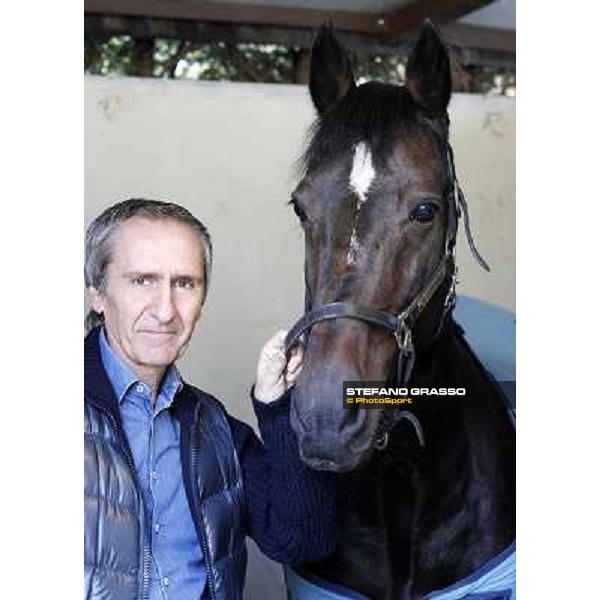 Enzo Giordano and Varenne pictured at Settimo Milanese during the Yearlings sales Settimo Milanese (MI), 2nd nov.2012 ph.Stefano Grasso