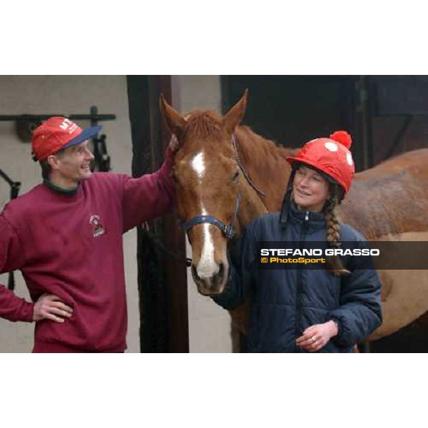 Dr. Philip Pritchard and Jo Taylor with Blazing Batman at Purton, Gloucestershire 19th march 2005 Ph. Stefano Grasso