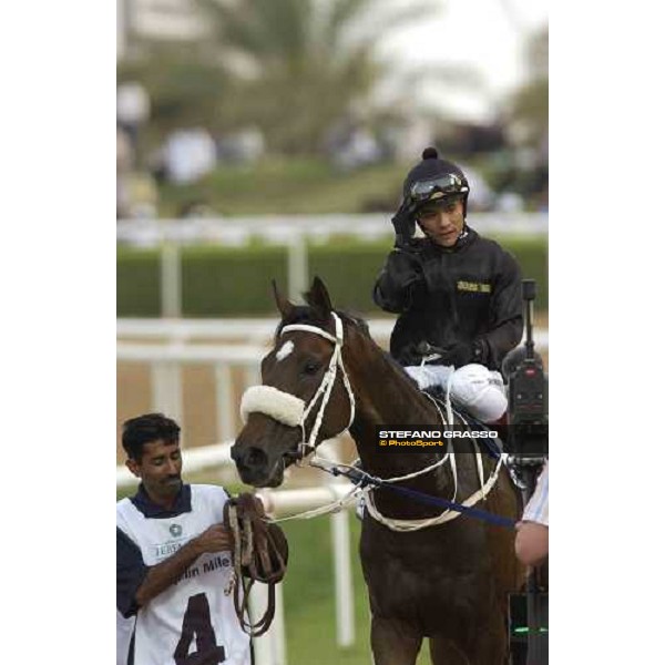 Weichong Marwing with Grand Emporium comes back after winning Godolphin Mile Nad El Sheba- Dubai, 26th march 2005 ph. Stefano Grasso