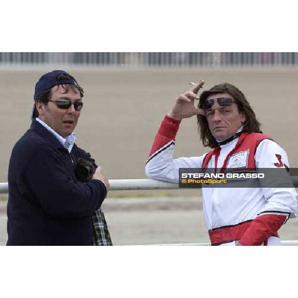 Marco Smorgon and Jos Verbeeck Milano, San Siro racetrack 25th april 2005 ph. Stefano Grasso
