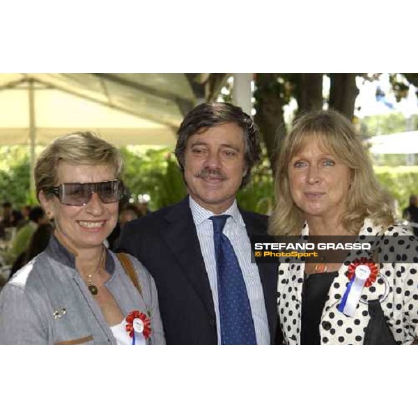 Franca Vittadini, Mario Masini and Isabella Bezzera at Gran Premio Presidente della Repubblica Rome Capannelle 15th may 2005 ph. Stefano Grasso