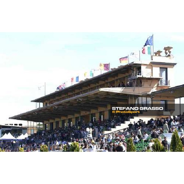 grandstand of Capannelle racetrack Rome Capannelle Derby 2005 Rome 22th may 2005 ph. Stefano Grasso