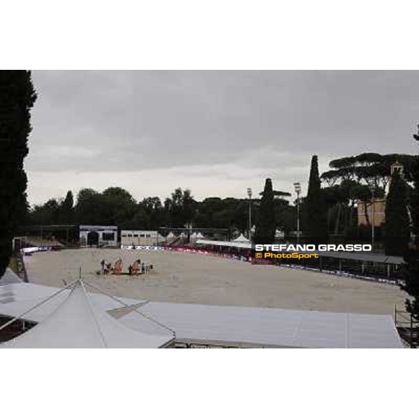 Panoramica del campo ostacoli 81° Piazza di Siena Roma,Villa Borghese 22nd may 2013 ph.Stefano Grasso