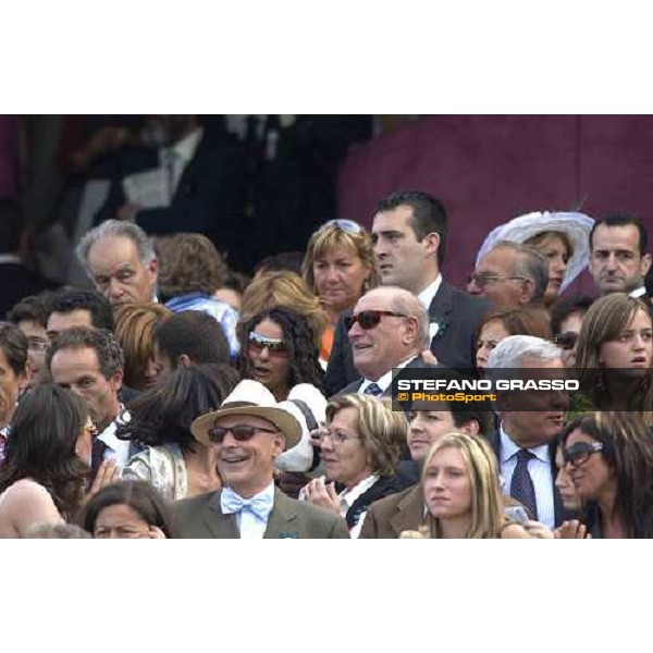 Mr.Balzarini and his family in the grandstand of Rome Capannelle Rome Capannelle Derby Day Rome, 22th may 2005 ph. Stefano Grasso