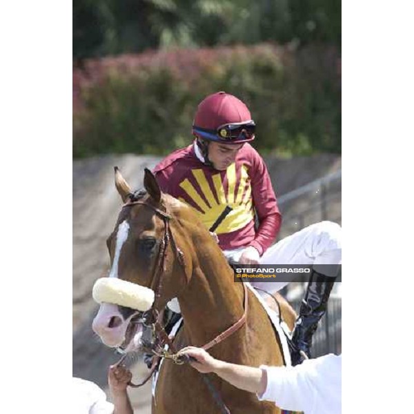 Endo Botti on Electrocutionist at Rome Capannelle Derby Day Rome, 22th may 2005 ph. Stefano Grasso