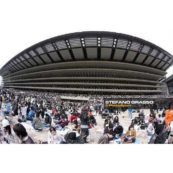 a fish eye view of the Grandstand of Fuchu Racecourse Tokyo, Fuchu racecourse, 29th nov. 2009 ph. Stefano Grasso