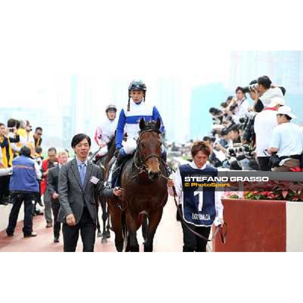 Yasunari Iwata and Lord Kanaloa win the Longines Hong Kong Sprint Hong Kong-Sha Tin racecourse,8th dec.2013 ph.Stefano Grasso/Longines