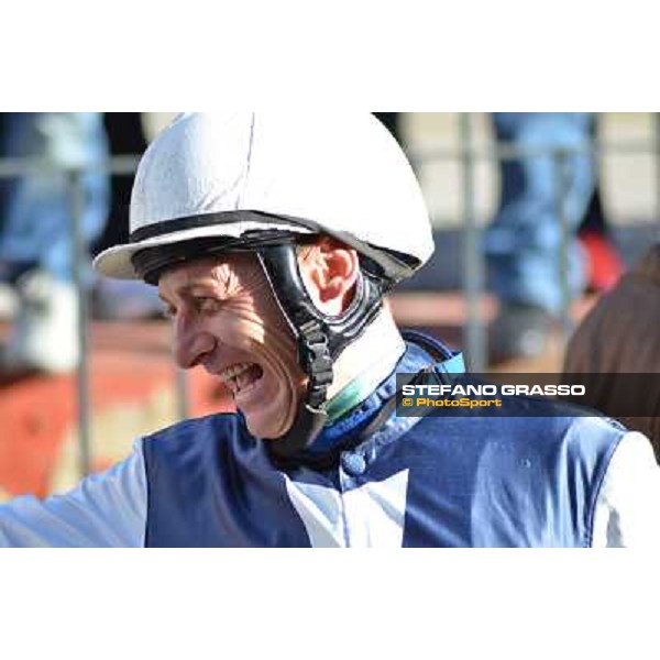 Germano Marcelli on Appoint wins the Premio Capo Bon Roma - Capannelle racecourse,4th april 2014 ph.Daniele Incollu/Grasso