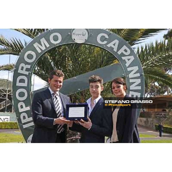 prize giving ceremony of the Premio Daumier - Mem.Marco Rinaldi - Stefano Botti Roma - Capannelle racecourse,6th april 2014 ph.Stefano Grasso