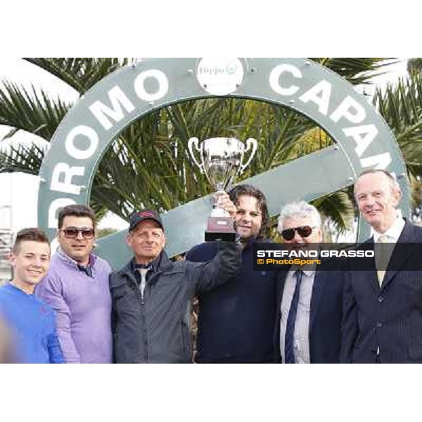 Prize giving ceremony for Mr Gotham\'s connection after winning the Premio Circo Massimo Roma - Capannelle racecourse,6th april 2014 ph.Domenico Savi/Grasso