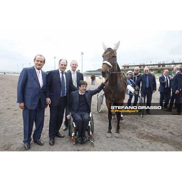 The press conference for the opening of the new trot racetrack Rome, Capannelle racecourse 9th april 2014 ph.Stefano Grasso