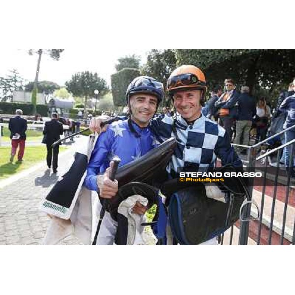 Dario Vargiu and Gabriele Bietolini - Premio Natale di Roma Rome, Capannelle racecourse 13th april 2014 ph.Stefano Grasso
