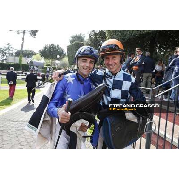 Dario Vargiu and Gabriele Bietolini - Premio Natale di Roma Rome, Capannelle racecourse 13th april 2014 ph.Stefano Grasso