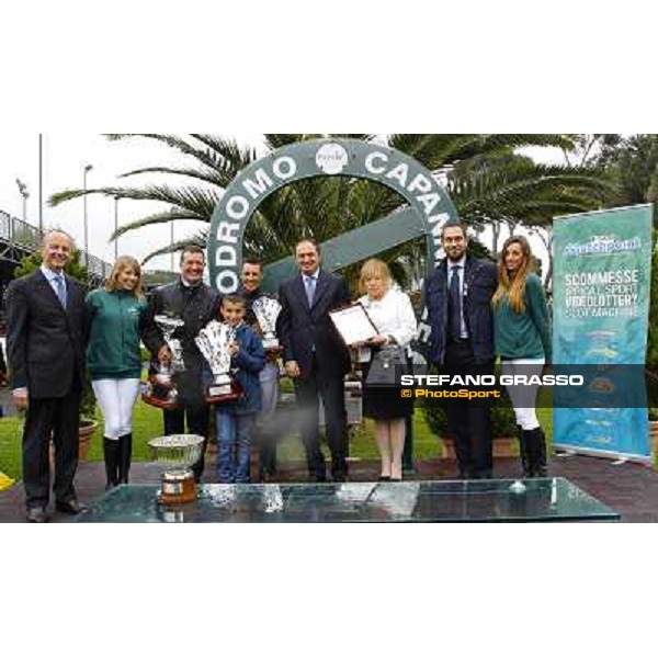 Roma 27 aprile 2014 Capannelle Racecourse Premio Parioli Sisal Matchpoint Premiazione ph.DomenicoSavi/GRASSO