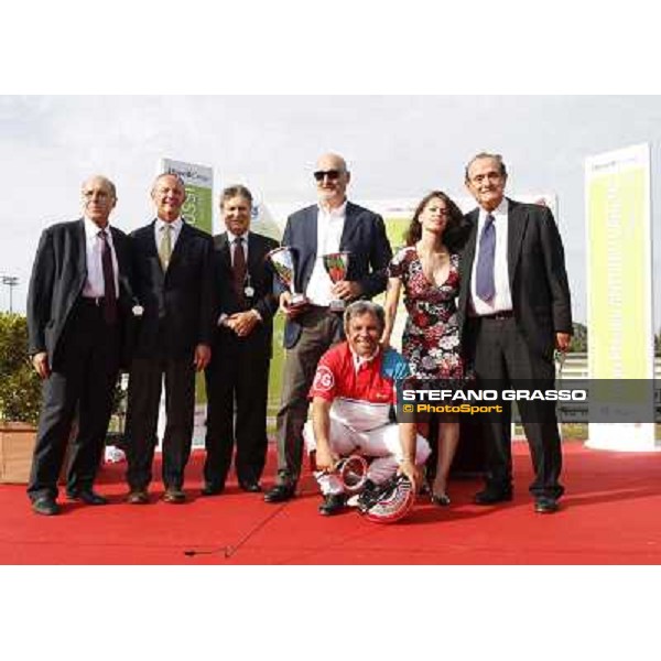 Pietro Gubellini with Rodeo Drive Ok wins the Gran Premio Antonio Carena Roma - Capannelle trot racecourse,29th june 2014 ph.Domenico Savi/HippoGroup Roma Capannelle