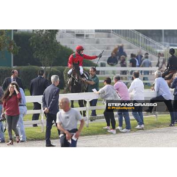 Avabin - Walter Gambarota - Premio Criterium Nazionale Milano-San Siro Racecourse,28th sept.2014 ph.Stefano Grasso/Trenno srl