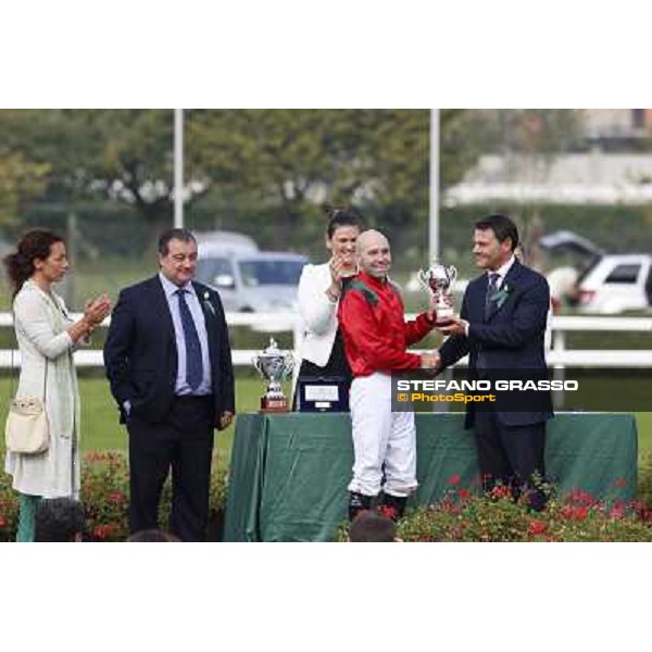 Prize giving ceremony of the Premio Criterium Nazionale Milano-San Siro Racecourse,28th sept.2014 ph.Stefano Grasso/Trenno srl