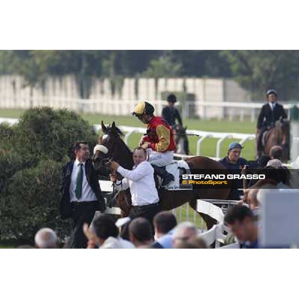 Mickael Barzalona - Sakamira - Premio Coolmore Milano-San Siro Racecourse,28th sept.2014 ph.Stefano Grasso/Trenno srl