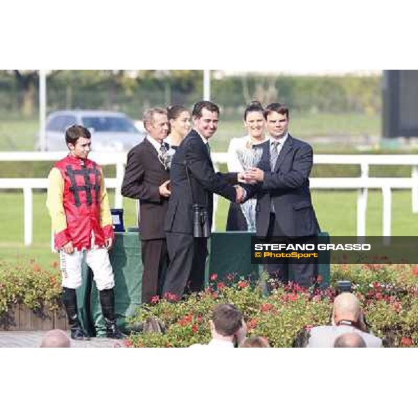 Prize giving ceremony of Premio Coolmore Milano-San Siro Racecourse,28th sept.2014 ph.Stefano Grasso/Trenno srl