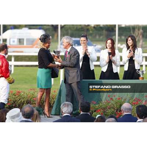 Prize giving of Premio Premio Sergio Cumani Milano-San Siro Racecourse,28th sept.2014 ph.Stefano Grasso/Trenno srl