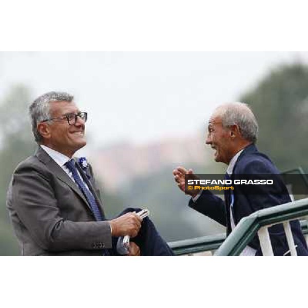 Gran Criterium - Francesco Ruffo della Scaletta and Gianfranco Dettori Milan, San Siro racecourse,12 ottobre 2014 photo Stefano Grasso/Trenno srl