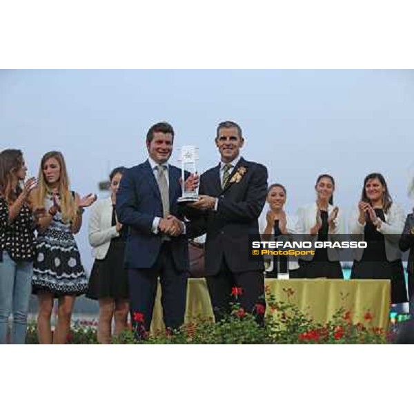 Gran Premio del Jockey Club - The prize giving ceremony Milano,San Siro racecourse 19 otct.2014 photo Domenico Savi/Grasso/Trenno srl