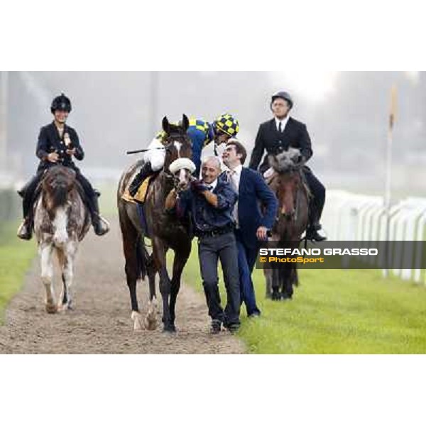 Gran Premio del Jockey Club Stefano Botti with Fabio Branca on Dylan Mouth Milano,San Siro racecourse 19 otct.2014 photo Stefano Grasso/Trenno srl