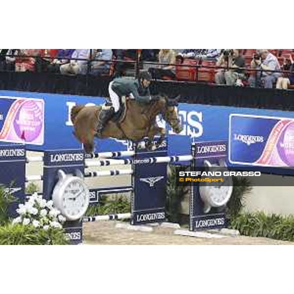 Steve Guerdat and Albfuehreb\'s Paille - winners of Longines FEI World Cup Jumping Final - Final 2 Las Vegas,16th april 2015 ph.Stefano Grasso/QEF