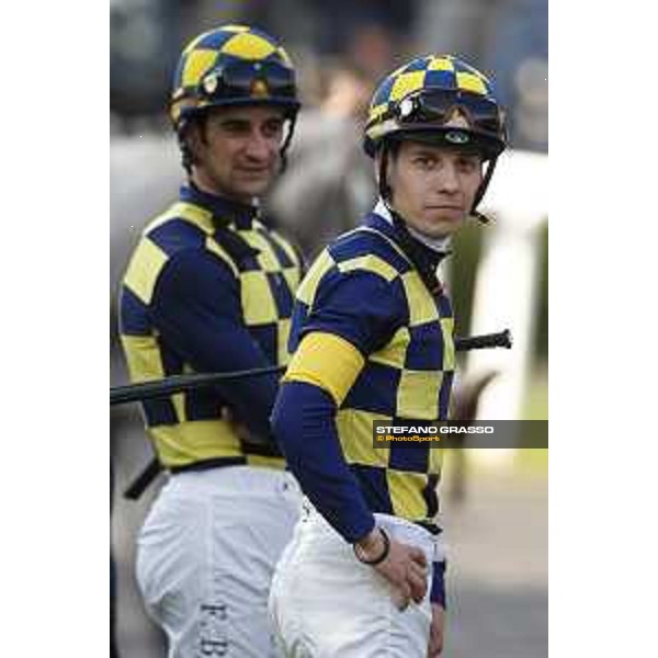 Cristian Demuro and Fabio Branca Roma,Capannelle racecourse 26th april 2015 ph.Stefano Grasso