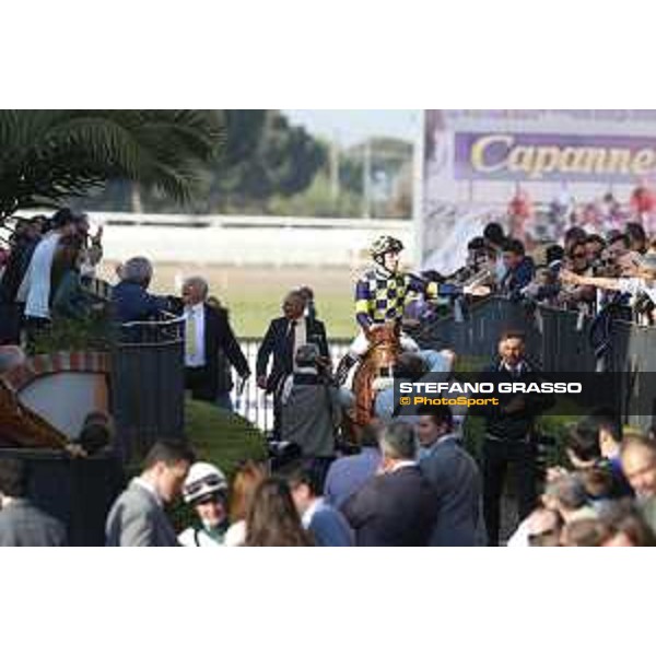 Cristian Demuro on Sound of Freedom Roma,Capannelle racecourse 26th april 2015 ph.Stefano Grasso