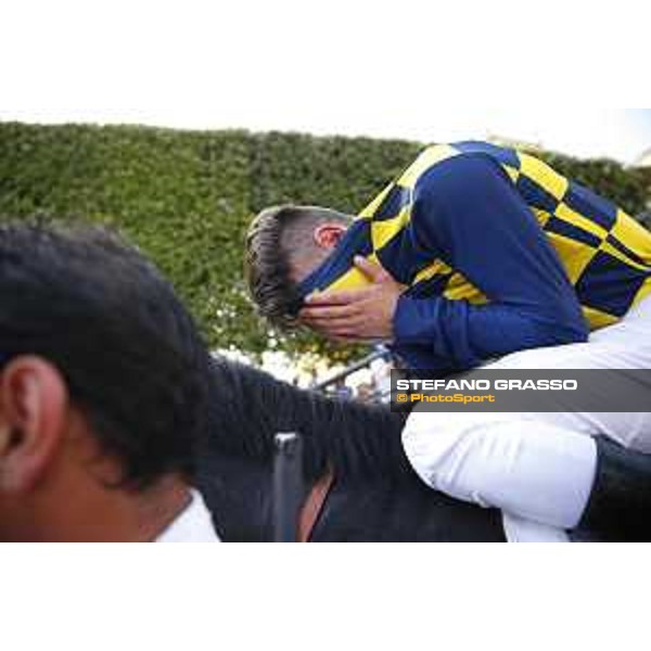 Cristian Demuro on Goldstream wins the 132° Derby Italiano 10 e Lotto Roma,Capannelle racecourse 17th may 2015 ph.Stefano Grasso/Hippogroup Roma Capannelle